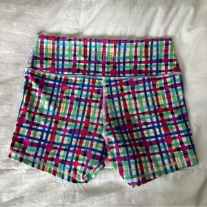 Fleo Power Mid High Spring Plaid shorts